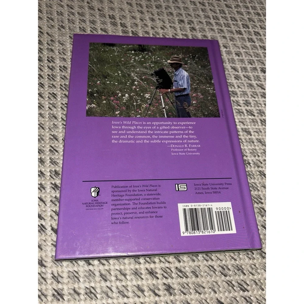 Iowa's Wild Places: An Exploration Carl Kurtz Vintage 1996 Hardcover First Ed